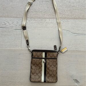 Coach Brown and Black Crossbody Bag